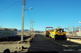 آسفالت معابر روستای خانیک ۱۳۹۴