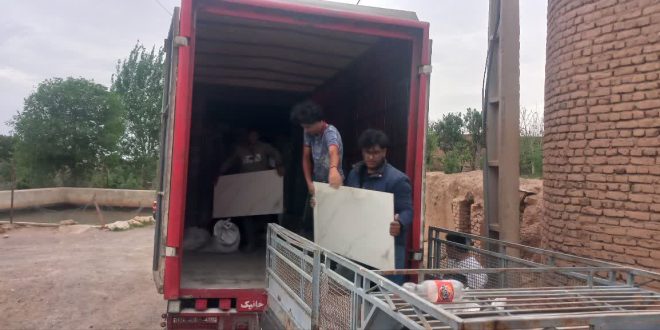 تخلیه سرامیک وسیمان جهت مرمت مسجد قدیم