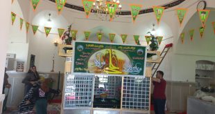 تزیین امامزاده به مناسبت غدیر