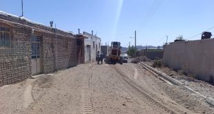شروع عملیات زیرسازی معابر جهت  آسفالت