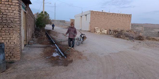 جدول کشی برخی معابر فاقد آسفالت