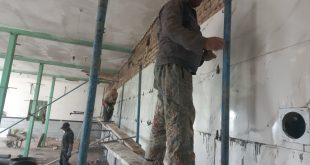 مرمت دیوار شمالی مسجد قدیم