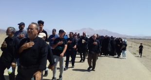 پیاده روی به سمت موکب الرضا